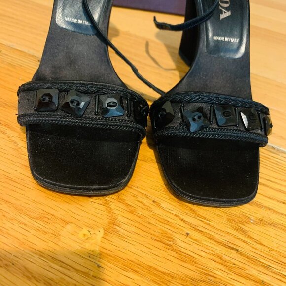 Prada 7.5 US 37.5 EU Heels Shoes Platform Heel - Picture 16 of 16